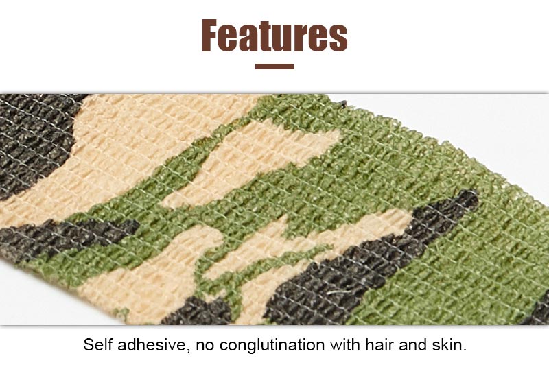 Camouflage Self Adhesive Elastic Bandage