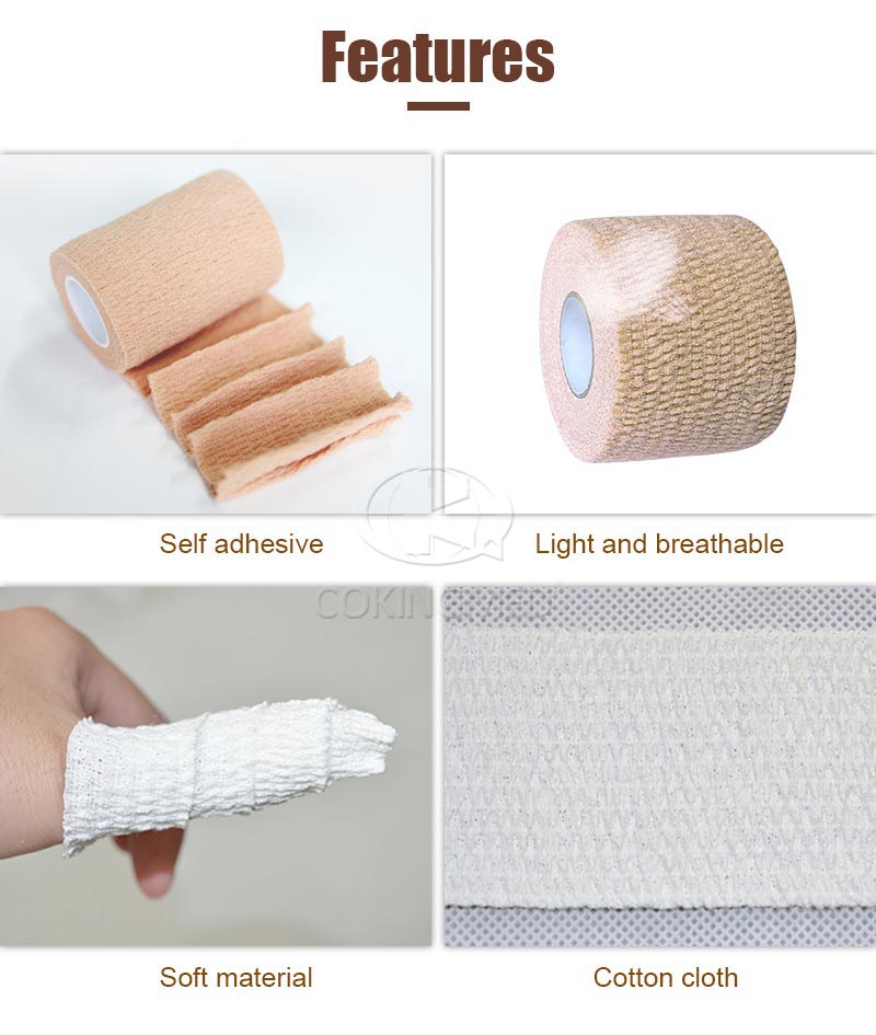 Cotton self adhesive elastic bandage