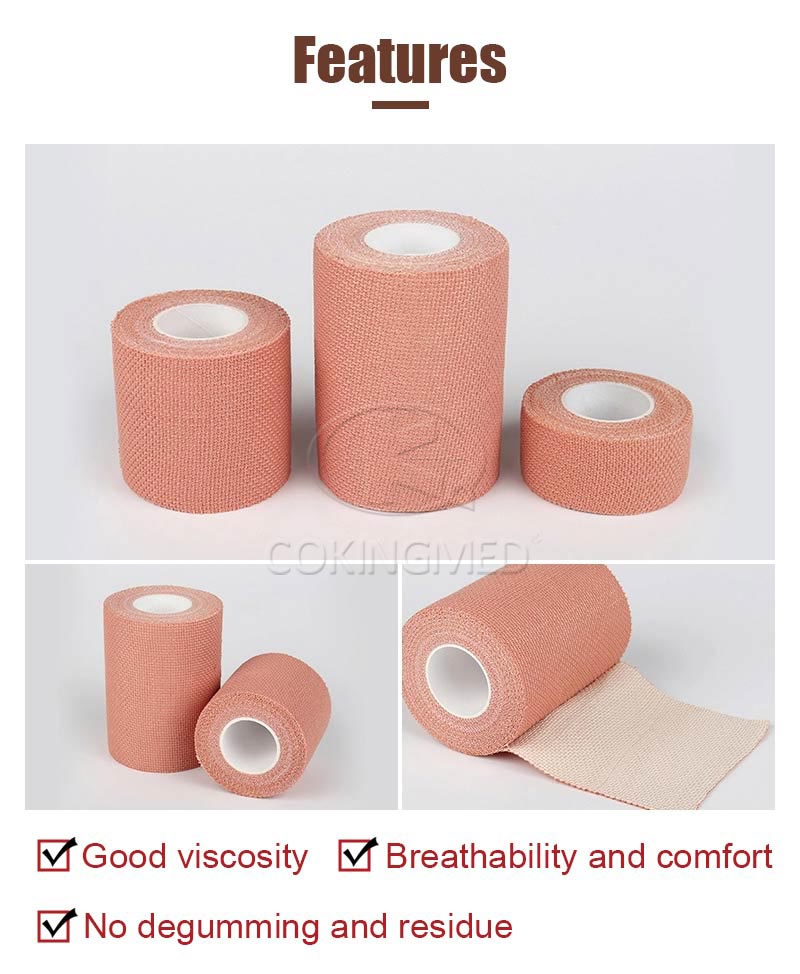 Drill Cloth Adhesive Elastic Bandage (Single Spread With Glue)